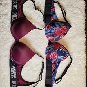 2 Pink vs bras size 32 A